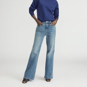 Everlane High Rise Flare - Size 28, Bright Indigo